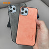 For iPhone 11 Pro Max ENKAY ENK-PC030 Business Series Fabric Texture PU Leather + TPU Soft Slim Case Cover(Grey)