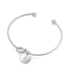 Alloy Letter F Bracelet Snake Chain Charm Bracelets(White)