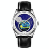 SKMEI 2115 Multifunctional Men Outdoor 30M Waterproof Moon Phase Quartz Watch(Silver)