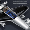 Solar Car Airplane Ornament Solid Aroma Diffuser Car Rotating Decoration Items(Black)