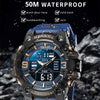 SMAEL 8049 Waterproof Sports Watch Men Multi-function Night Light Electronic Watch(Grass Green)