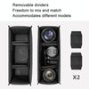 Cwatcun D115 Shoulder Crossbody Waterproof Leather Film DSLR Camera Bag, Color: Black Large
