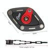PAW Foldable Bike Lock Anti-theft Bicycle Lock Heavy Duty Chain Cable Padlock(Black)