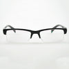 Women Men Half Frame Myopia Glasses HD AC Green Film Lens Myopia Eyeglasses(-4.00D)