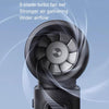 JisuLife High Speed Handheld Small Fan Mini Portable USB Rechargeable Desktop Cooling Electric Fan, Battery Capacity: 3600mAh(Black)