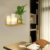 Wooden Bedside Wall Lamp Led Indoor Corridor Aisle Balcony Wall Lamp, Power source: 5W White Light(5025 Left)