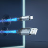 hoco U112 2.4A USB to 8 Pin Luminous Data Cable, Length: 1m(Grey)