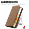 For Samsung Galaxy A13 4G Retro Skin Feel Magnetic Horizontal Flip Leather Phone Case(Brown)