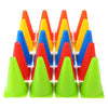 2 PCS Football Obstacle Sign Tube Thickening Road Block Cone without Hole, Size: 18 x 14cm(Red)