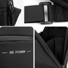 WEPOWER Men Single Shoulder Bag Simple Business Casual Crossbody Bag(Dark Blue)