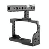 PULUZ Video Camera Cage Stabilizer with Handle for Sony A6600 / ILCE-6600(Black)