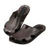 1 Pair Summer Outdoor Beach Sandals Men Wear-Resistant PVC Slippers, Size: 44(Flip Flops Black)