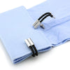 Men Brass Plated Shirt Cufflinks, Color: Silver Laser Hammer