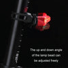 Bicycle Tail Light USB Rechargeable Waterproof Night Riding Warning Light(Red)