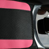 32x19cm PU Carbon Fiber Leather Central Armrest Box Cover Anti-slip Pad(Pink)