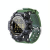 EX16S Sports Smart Watch IP67 Waterproof Outdoor Bluetooth Remote Pedemeter Long Standby (Green)