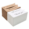 100pcs /Set Retro Baking Sticker Tag Swallow Tail Bookmark Gift Card, Style: Thand You (White)