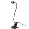 3W 360 Degree Rotation USB Metal Flexible Neck Warm White Light LED Light with Switch & Clip(Black)