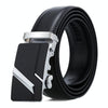 Dandali Casual Men Automatic Buckle Belt Business Soft Leather Pants Band, Length (cm): 110cm(ZD-6)