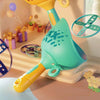Children Discs Flying Toy Throwing Catapult Disk Dragonfly Outdoor Sports Interactive Toy(Blue)