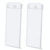 For Nintendo Switch Console 2pcs Replacement Kickstand Back Shell Holder(Transparent White)