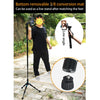 BEXIN P308B Portable Travel Outdoor DSLR Camera Aluminum Alloy Monopod Holder (Black)