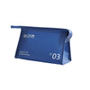 Portable Waterproof PVC Toiletry Bag Cosmetic Storage Bag Travel Clutch(Navy Blue)