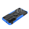 For Samsung Galaxy S23+ 5G Armor Bear Shockproof PC + TPU Phone Case with Ring(Blue)