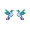 S925 Sterling Silver Platinum-plated Bird Animal Earrings for Women(BSE989)