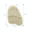 2pairs GEL Sweat-absorbing and Breathable Forefoot Pad High Heels Anti-slip Mat(Flannel Apricot)