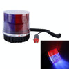 Brilliant Strong Xenon Strong Red Light And Blue Light Magnetic Doom Installation Flash Strobe Warning Light, DC 12V, Wire Length: 50cm