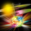 Mini Fun Kids Toy Suspended Crystal Ball Sensing Aircraft Hand Induction Flying Aircraft with Colorful LED Light, without Remote Control