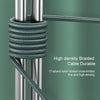 USAMS US-SJ448 U55 2A 8 Pin Aluminum Alloy Weave Charging Cable, Length:1m (Green)