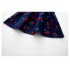 Summer Girls Cherry Pattern Sleeveless Dress, Kid Size:130cm(Navy Blue)