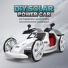 Children DIY Solar Sports Car Toy Science Education Assembled 4-Wheel Electric Drive Model