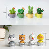 Cute Shaking Head Spring Car Decoration Cake Baking Mini Potted Resin Decoration, Specification: Kitten