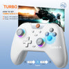 EasySMX X05 Wireless Gamepad Hall RGB Effect Controller For PC / Phone / Switch / Steam Deck(White)