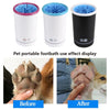 Automatic Pet Paw Cleaner Cup, M (10-14cm), Blue/White