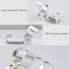 5 PCS Space Aluminum Shower Base(With Hook)