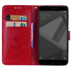 For Xiaomi  Redmi Note 4X Roses Pressed Flowers Pattern Flip Leather Case with Holder & Card Slots & Wallet(Red)