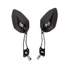 Aluminum Alloy Motorcycle Large-view Rearview Mirror Modification(Black)