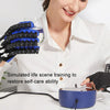 Intelligent Robot Split Finger Training Rehabilitation Glove Equipment With UK Plug Adapter, Size: XXL(Blue Right Hand)