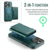 For iPhone 13 Pro DG.MING MAGKING-K2 Series MagSafe RFID Card Bag Detachable Phone Case(Green)