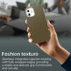 For iPhone 12 Carbon Fiber Series IMD Phone Case(Brown)