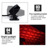 Roof Ceiling Atmosphere Decoration Red Light Star Night Lights Meteor Lamp Projector with Remote Control