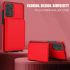 For Samsung Galaxy Note20 Ultra Crossbody Dual-buckle Wallet RFID Back Leather Phone Case(Red)