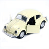 1:36 Beetle Classic Car Open Door Alloy Car Model Pull Back Children's Toy Car(Beige)