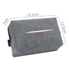 Car Armrest Box Tissue Box Car Sun Visor Seat Back Hanging Tissue Storage Bag(Black)