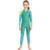 DIVE & SAIL LS-18822 Children Diving Suit Outdoor Sunscreen One-piece Swimsuit, Size: XL(Girl Green)