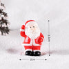 4pcs Christmas Micro Landscape Decorations Resin Craft Gifts Home Decoration Ornaments, Spec: Santa No.8